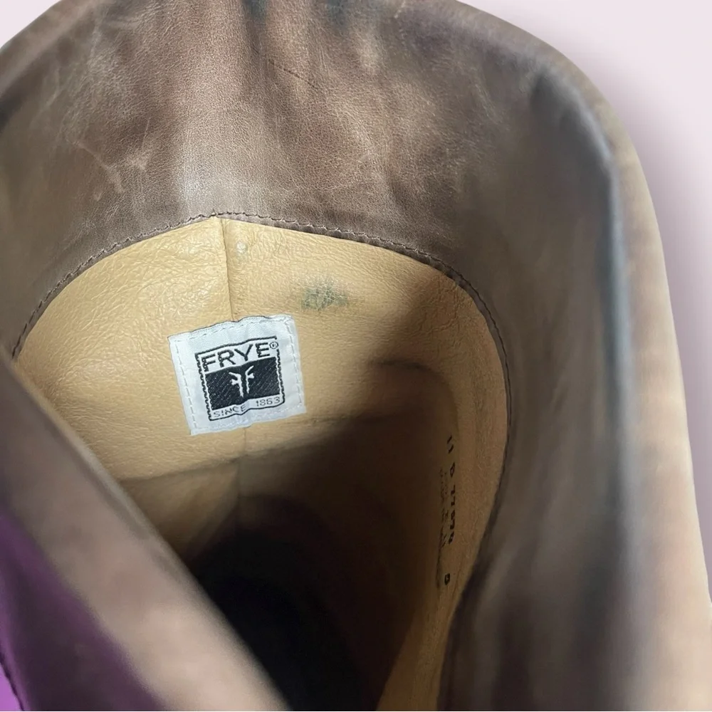 Frye Tan Leather Over‎ Knee Heeled Boots